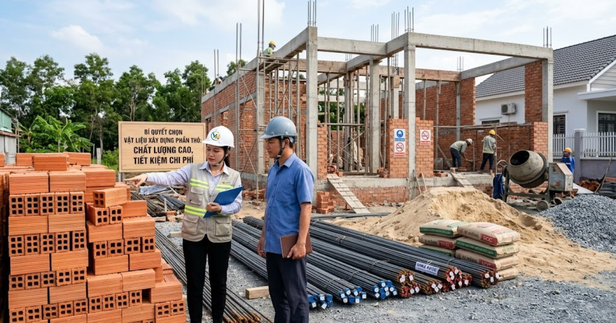 Bí quyết chọn vật liệu xây dựng phần thô chất lượng cao tiết kiệm chi phí